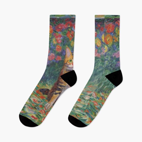 Item preview, Claude Monet Art Remake Design Art Monet Water Lillies Cat designed and sold by CandyDroidMerch.