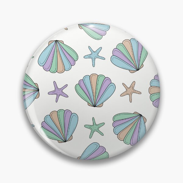 Item preview, Rainbow Seashell and Starfish Pattern designed and sold by CreativeDraws42.