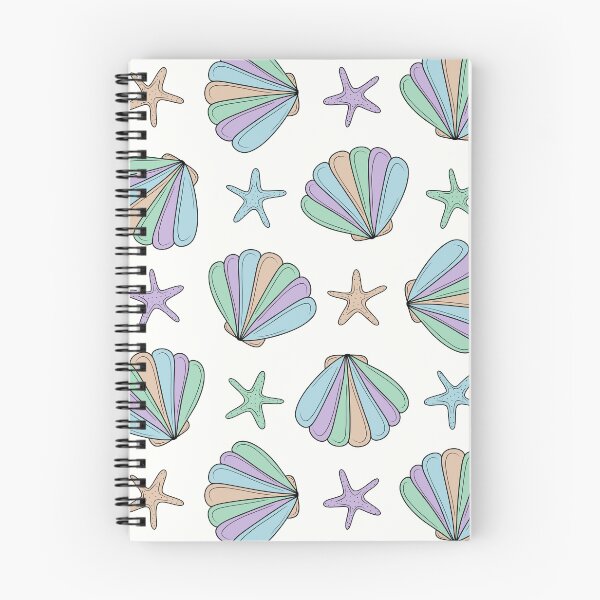 Item preview, Rainbow Seashell and Starfish Pattern designed and sold by CreativeDraws42.