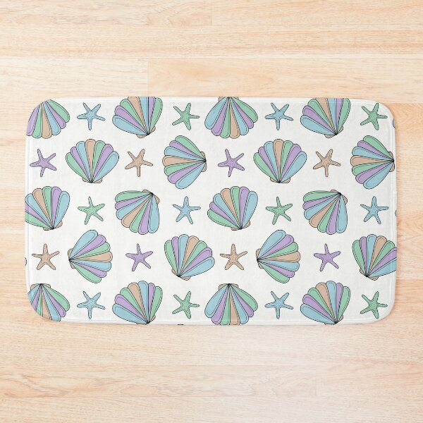 Item preview, Rainbow Seashell and Starfish Pattern designed and sold by CreativeDraws42.