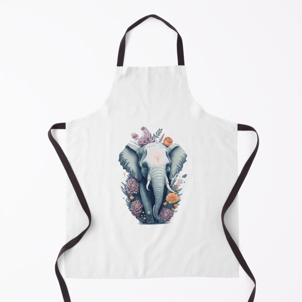 Item preview, Elephant with Flowers designed and sold by monkycl.