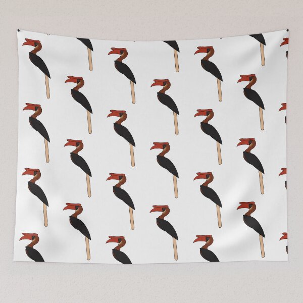 Item preview, Male Northern Rufous Hornbill designed and sold by GhostoftheSea.