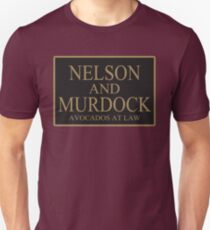 NELSON AND MURDOCK AVOCADOS AT LAW Unisex T-Shirt