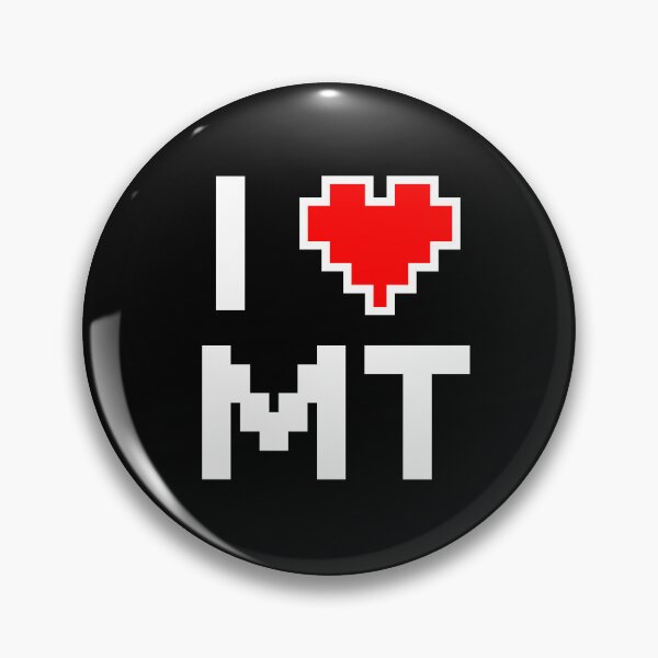 Item preview, I Love Montana - Pixel heart for Montanan gamer designed and sold by abowersock.