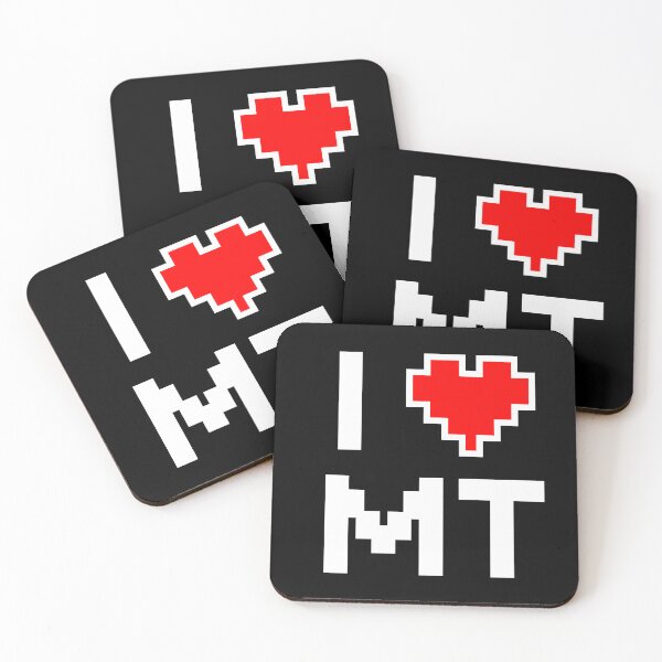 Item preview, I Love Montana - Pixel heart for Montanan gamer designed and sold by abowersock.