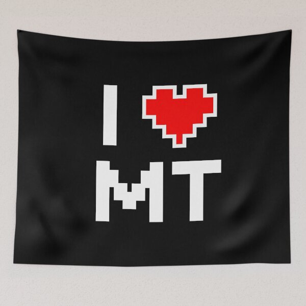 Item preview, I Love Montana - Pixel heart for Montanan gamer designed and sold by abowersock.