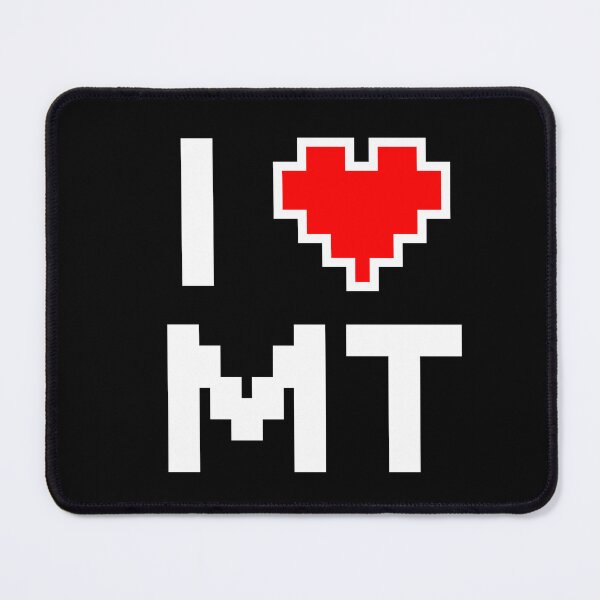 Item preview, I Love Montana - Pixel heart for Montanan gamer designed and sold by abowersock.