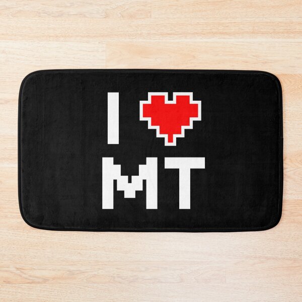 Item preview, I Love Montana - Pixel heart for Montanan gamer designed and sold by abowersock.