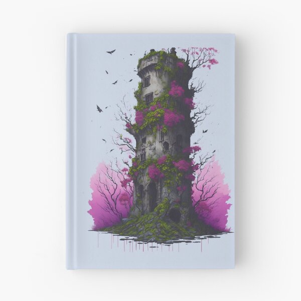 Item preview, Colurful Lost Medieval Tower at Sea V3 designed and sold by neonbloodart.