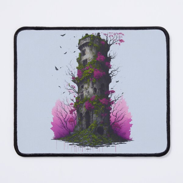 Item preview, Colurful Lost Medieval Tower at Sea V3 designed and sold by neonbloodart.