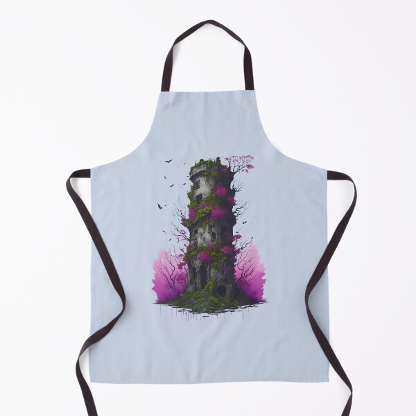 Item preview, Colurful Lost Medieval Tower at Sea V3 designed and sold by neonbloodart.