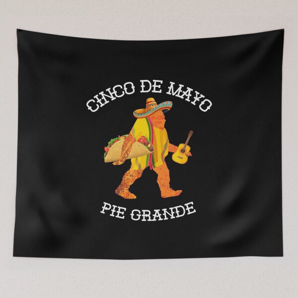 Item preview, Cinco De Mayo - Mexican Bigfoot with Sombrero Taco,  and Guitar designed and sold by WigOutlet.
