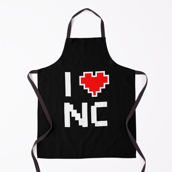 Item preview, I Love North Carolina - Pixel heart for Minnesotan gamer designed and sold by abowersock.