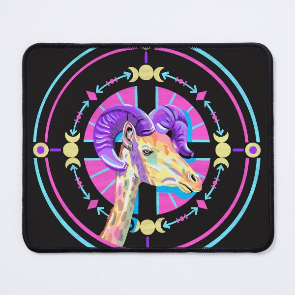 Item preview, Neon Occult Horned Giraffe designed and sold by Joanne Neubauer.