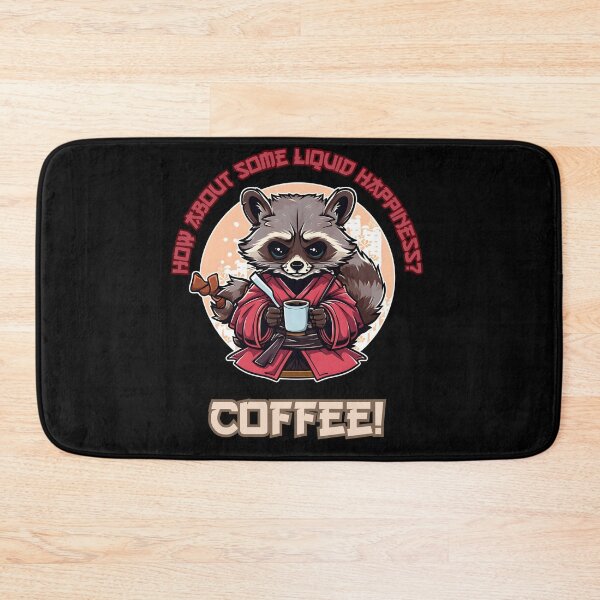Item preview, Liquid Hapiness Coffeee Raccoon designed and sold by DarkwoodLab.