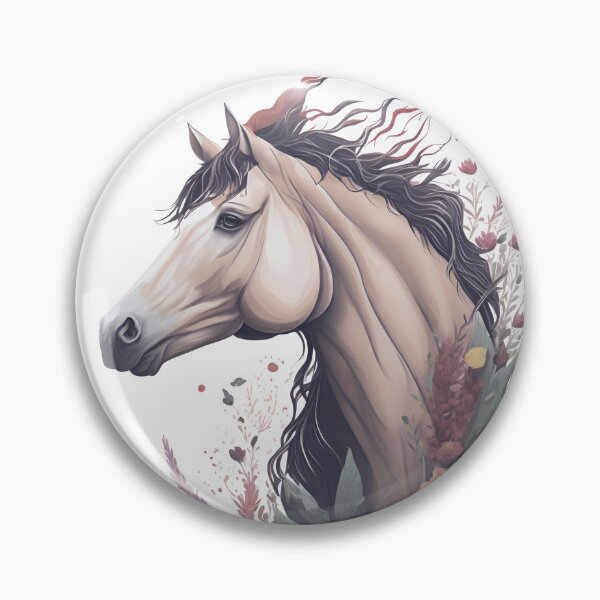 Item preview, Caballo con flores designed and sold by monkycl.