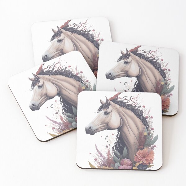 Item preview, Caballo con flores designed and sold by monkycl.