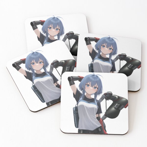 Item preview, Robotic Cutie: Anime Girl with Charm designed and sold by KawaiiSpace.