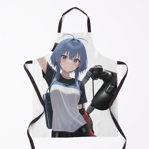 Item preview, Robotic Cutie: Anime Girl with Charm designed and sold by KawaiiSpace.