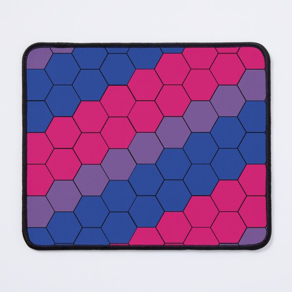 Item preview, Bisexual Pride Flag Hexagon Pattern tiling designed and sold by TheirChoice.