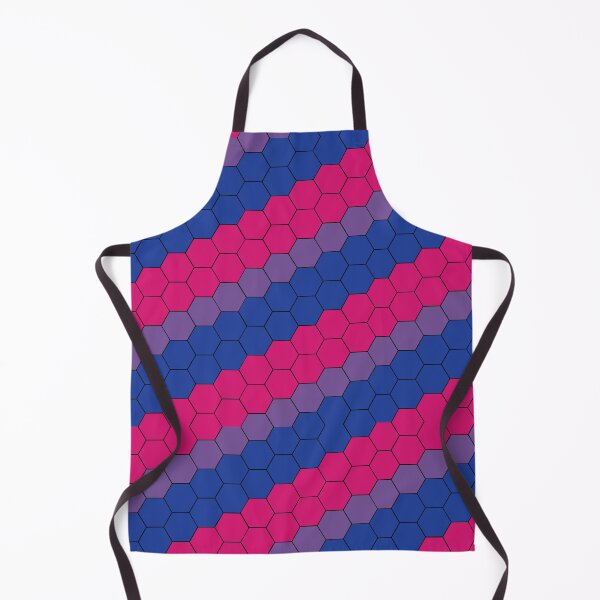 Item preview, Bisexual Pride Flag Hexagon Pattern tiling designed and sold by TheirChoice.