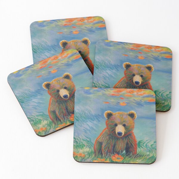 Item preview, Claude Monet Art Remake Design Art Monet Water Lillies Cute Bear designed and sold by CandyDroidMerch.