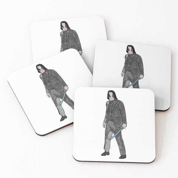 Item preview, John Wick 4 watercolor fanart drawing designed and sold by Blondiabshop.