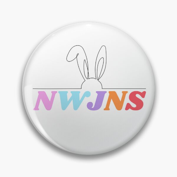 Item preview, NewJeans Bunny Monoline, New Jeans Logo and Mascot Bunny, Kpop NWJNS Merch, Ditto designed and sold by Julia Dorian.