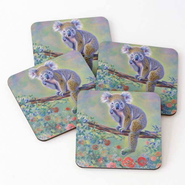 Item preview, Claude Monet Art Remake Design Art Monet Water Lillies Cute Koala designed and sold by CandyDroidMerch.