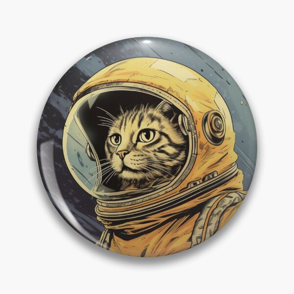 Item preview, Cat in space wearing spacesuit  designed and sold by IJStanding.