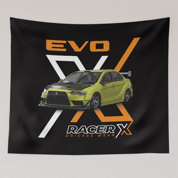 Item preview, RacerX Lancer Evo X - Yellow designed and sold by RacerX-ink.