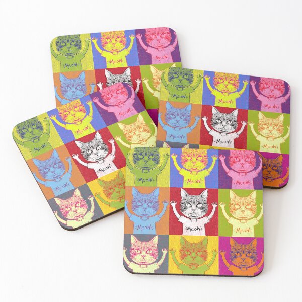 Item preview, Pop Art Surreal Meow Cat Head designed and sold by RGB-Ginger.