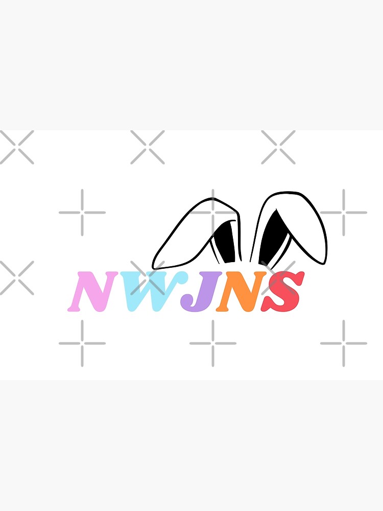 NewJeans Bunny Ears, New Jeans Logo and Mascot Bunny, Kpop NWJNS Merch,  Ditto Laptop Skin for Sale by Julia Dorian