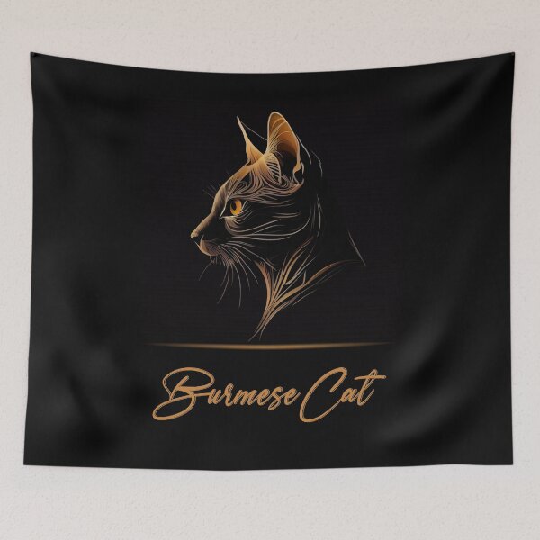 Item preview, Elegant Burmese Cat designed and sold by Best-Breeds.