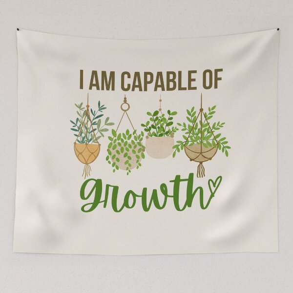 Item preview, I am capable of growth designed and sold by ThoughtJumble.