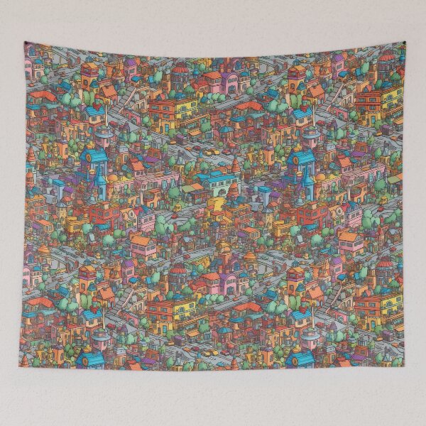 Item preview, Cartoon City  designed and sold by kimchidigital.
