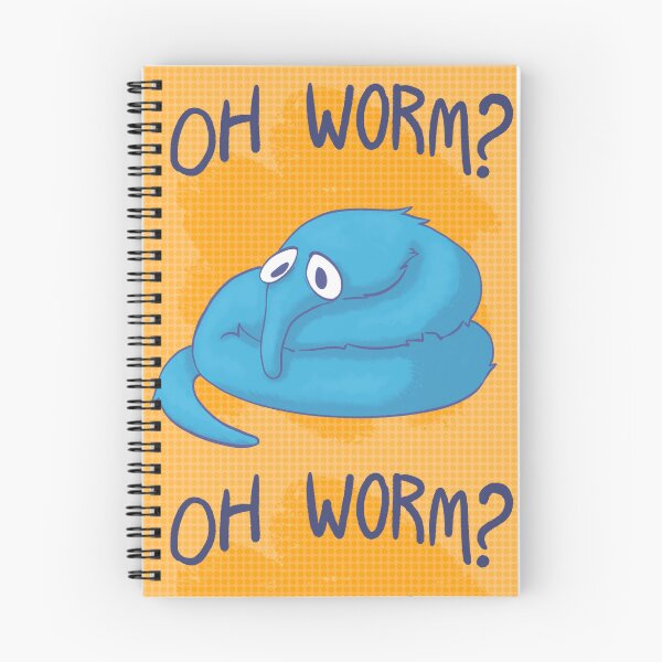 Item preview, Oh Worm? Blue designed and sold by CherryJackalope.