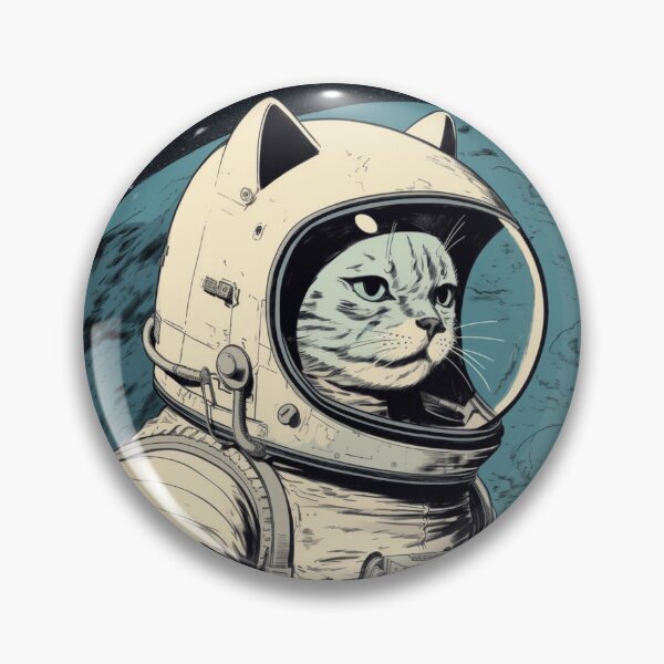 Item preview, Cat in space wearing spacesuit  designed and sold by IJStanding.