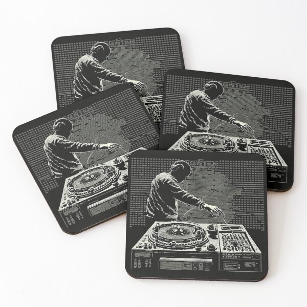 Item preview, DJ in ASCII Art designed and sold by mkrnnbdc.
