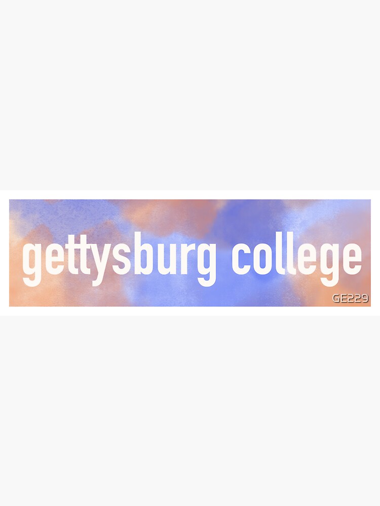 "gettysburg college" Sticker for Sale by GE229 Redbubble
