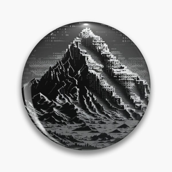 Item preview, Mountain in ASCII Art designed and sold by mkrnnbdc.