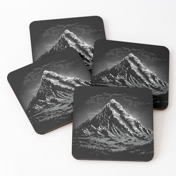 Item preview, Mountain in ASCII Art designed and sold by mkrnnbdc.