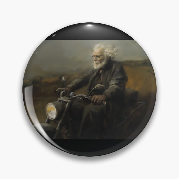 Item preview, Old man rides a motorcycle 2 designed and sold by hhh-art.