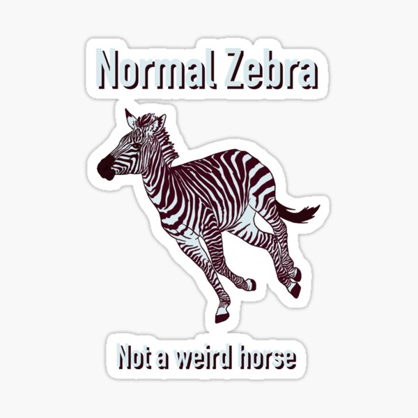 Normal Zebra Sticker