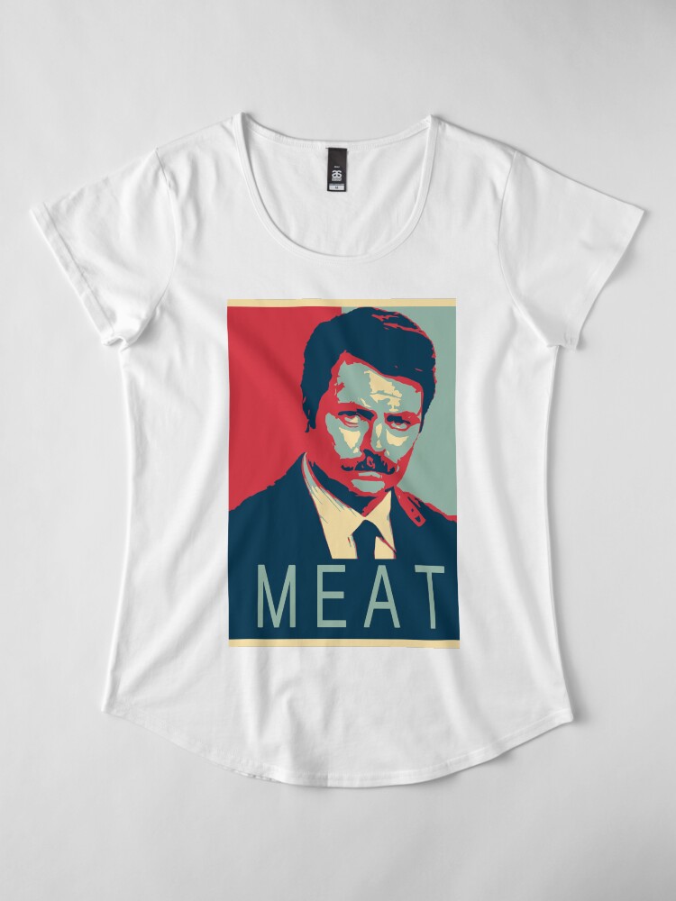 ron swanson meat shirt