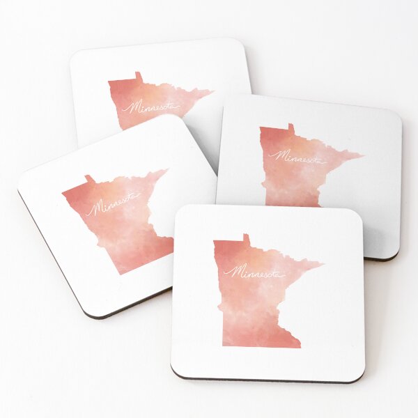 Item preview, Minnesota Watercolor (Red) designed and sold by Meganemer4.