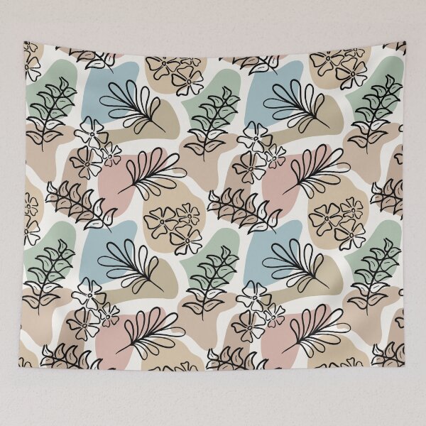 Item preview, Modern Abstract Floral Pattern  designed and sold by CreativeDraws42.