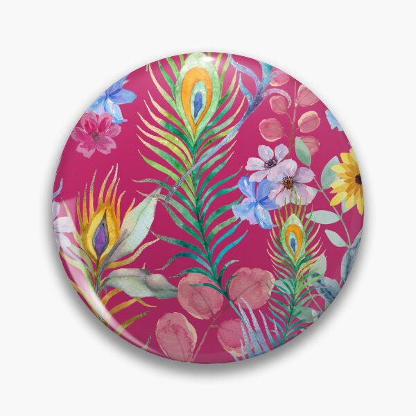 Item preview, Viva Magenta Peacock Paradise designed and sold by B0NJ0Y.