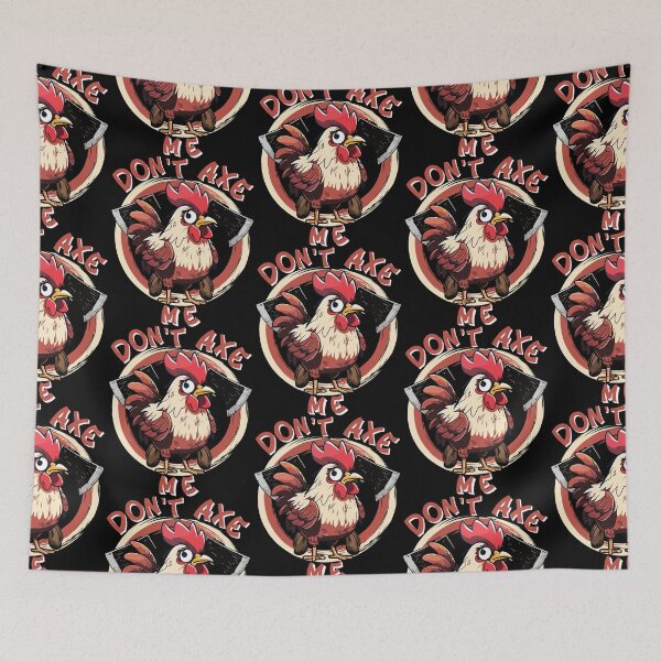 Item preview, Don't Axe Me Funny Chicken For Dark Colors designed and sold by designsmostfowl.