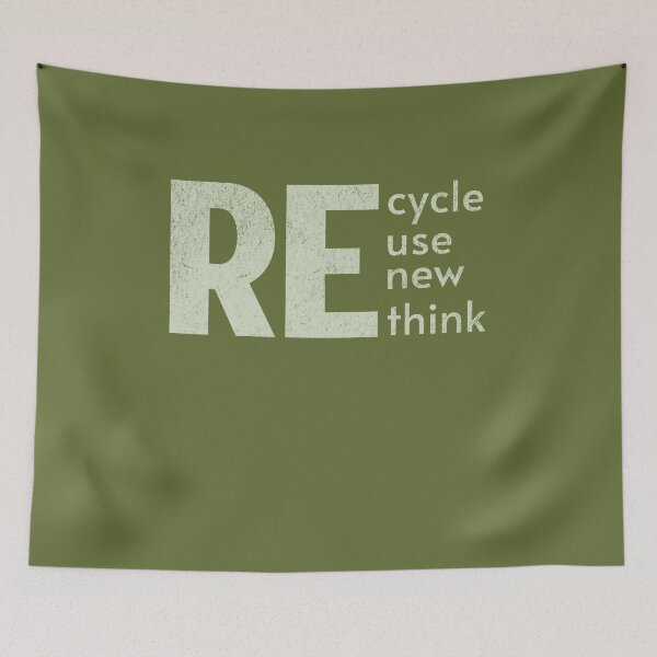 Item preview, Recycle Reuse Renew Rethink designed and sold by IZIStore.
